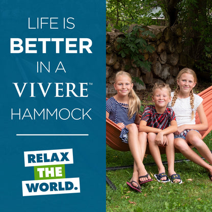 Vivere Brazilian Style Sunbrella Hammock - Coral