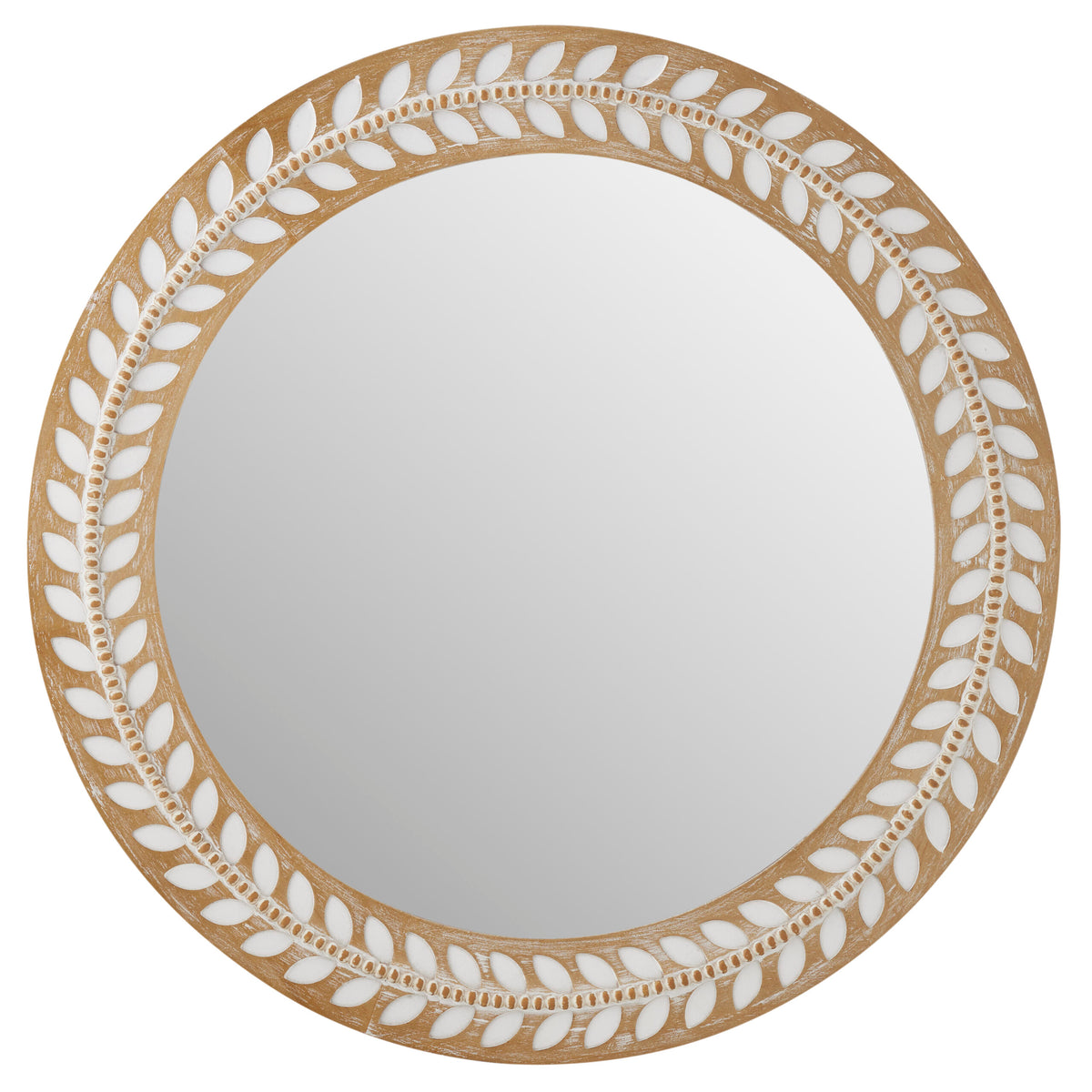 Sorrento Leaf & Corked Mirror 70cm