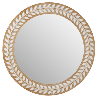 Sorrento Leaf & Corked Mirror 70cm