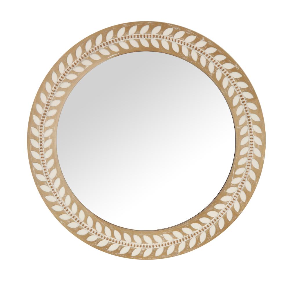 Sorrento Leaf & Corked Mirror 70cm