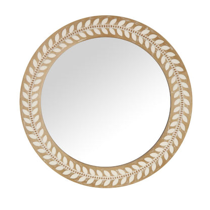 Sorrento Leaf & Corked Mirror 70cm