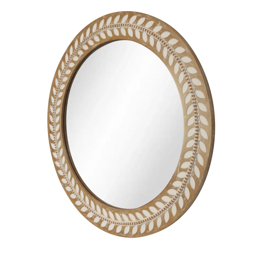 Sorrento Leaf & Corked Mirror 70cm