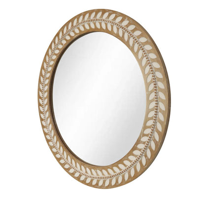 Sorrento Leaf & Corked Mirror 70cm