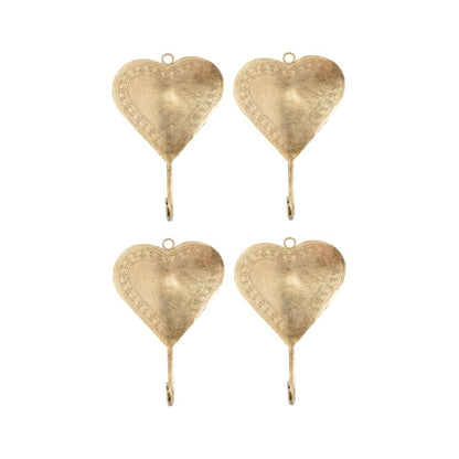 Set 4 Heart Wall Hooks 19cm - Image 2