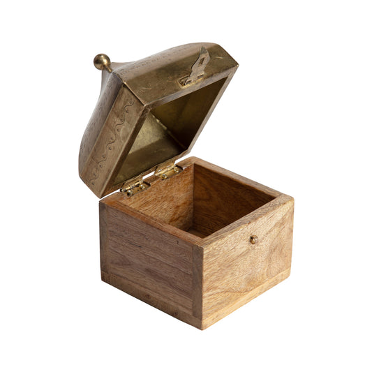 Handcrafted Contemporary Moroccan Square Box 17cm - Image 2