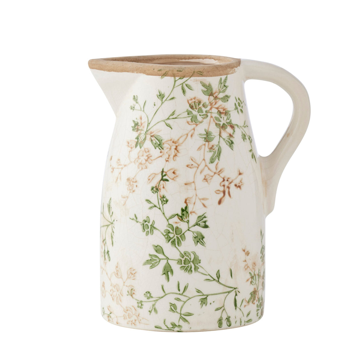 Green Leaf Jug Small 19cm
