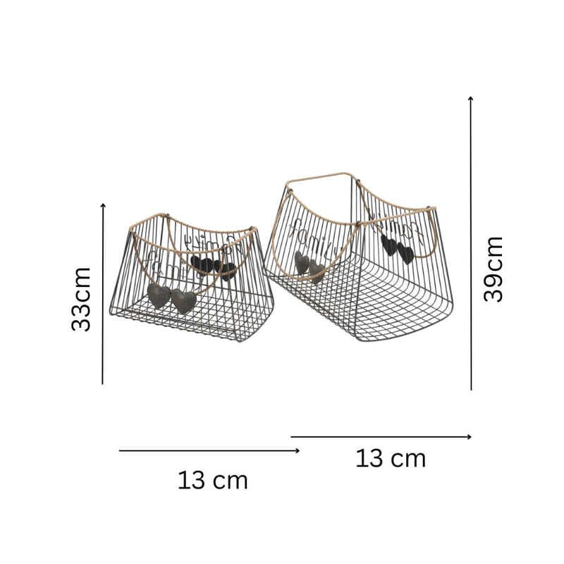 Set 2 Nested Tropea 'Family' Baskets 45x30cm - Image 2