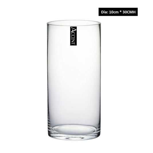 bulk 12 Glass Cylinder Vase 30cm