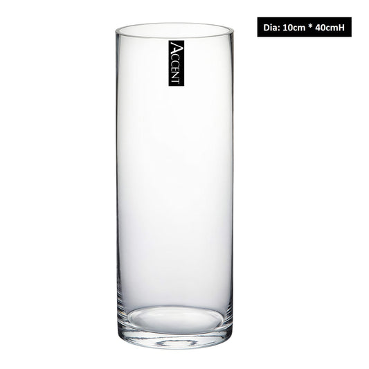 bulk 6 Glass Cylinder Vase Flower 40cm