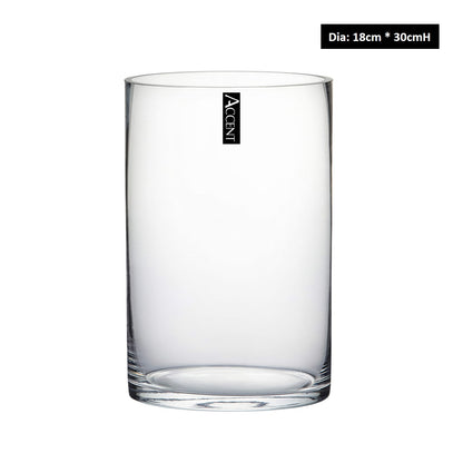 bulk 4 Glass Cylinder Vase 30cm