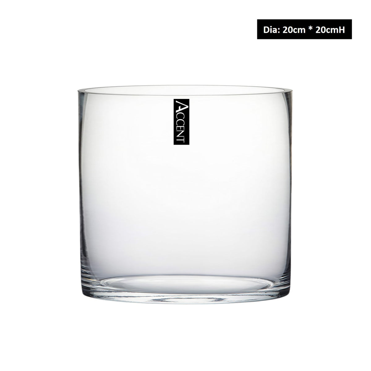 bulk 4 Glass Cylinder Vase Flower 20cm