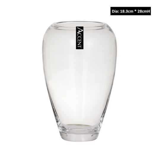 bulk 4 Roselle Glass Vase 28cm