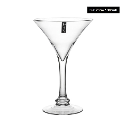 bulk 4 Glass Vase Martini 30cm