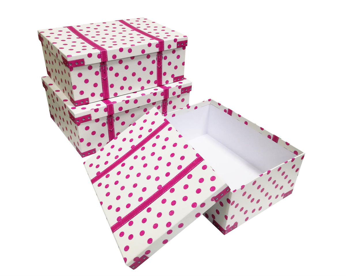 Bulk 2 Spots Chest Box Look Gift Box Set 18 43x34x16cm
