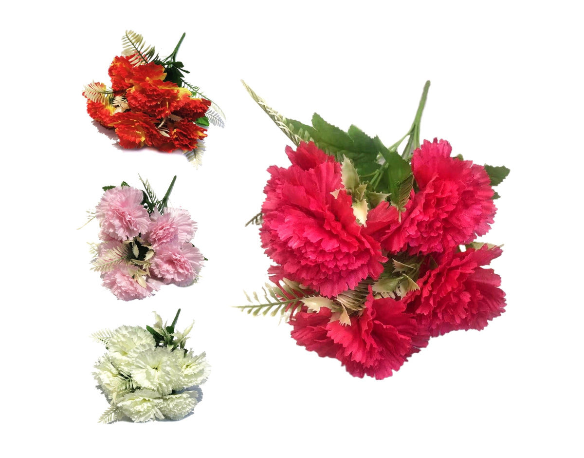 bulk 36 Artificial Carnation Bunch 31cm