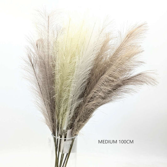 bulk 24 Artificial Pampas Grass 100cm