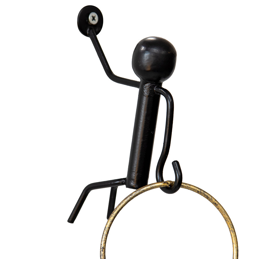 Metal Climbing Man Wall Hook 15cm
