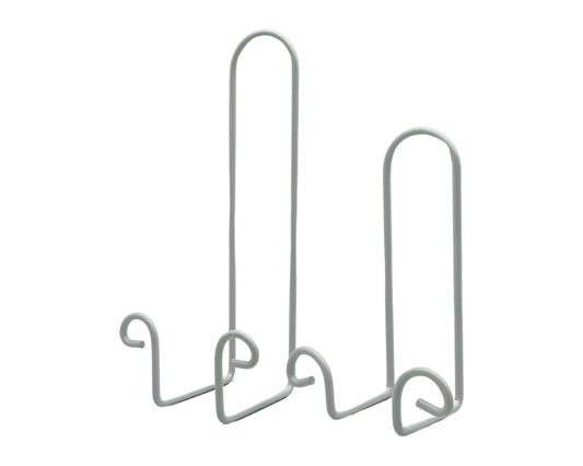 Bulk 24 White Metal Plate Holder Free Standing 20cm
