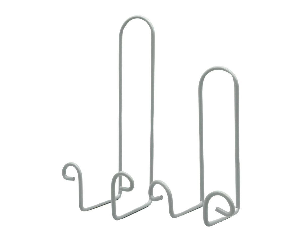 Bulk 24 White Metal Plate Holder Free Standing 27cm
