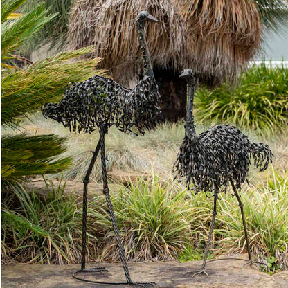 Tall Metal Mr Emu Garden Statue 58x120cm - Image 4