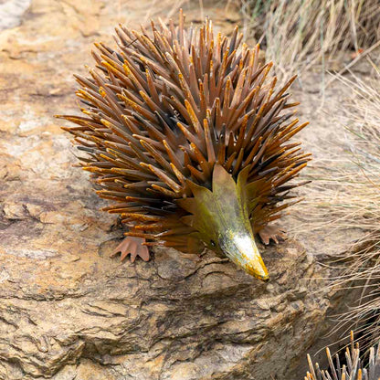 Rust Hedgehog Garden Ornament 36x22cm - Image 4