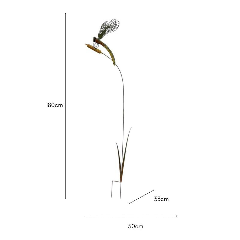 Colour Dragonfly Garden Stake 180cm - Image 5