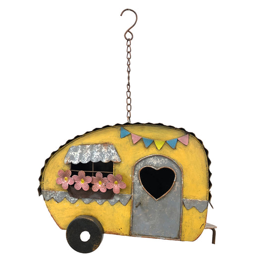 Colourful Caravan Hanging Birdhouse 30cm - Image 2