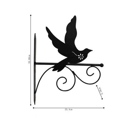 Bird Silhouette Wall Hook Bracket 33cm - Image 3