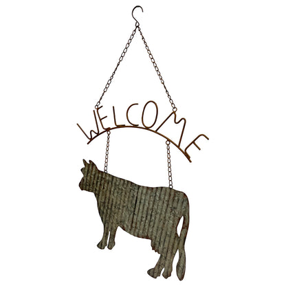 Laser cut Corrugated Cow Welcome Sign 44x74cm - Image 3