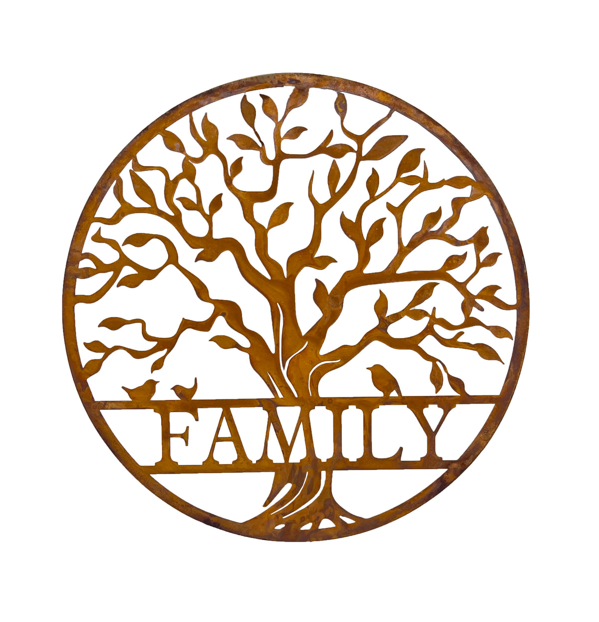 Laser Cut Round Family Tree Of Life Wall Art 50x50cm