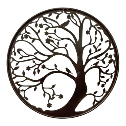 Round Laser Cut Tree Of Life w Roots + Birds 52cm - Image 3