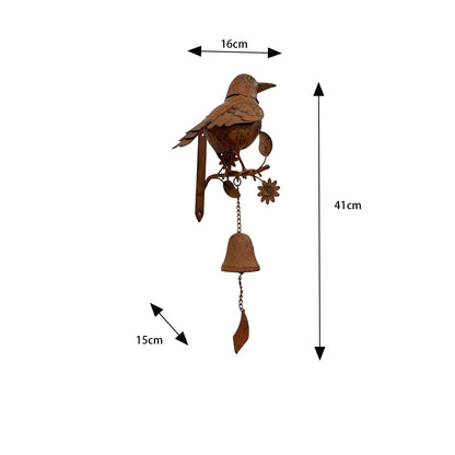 Door Post Bell w Bird 41cm - Image 3