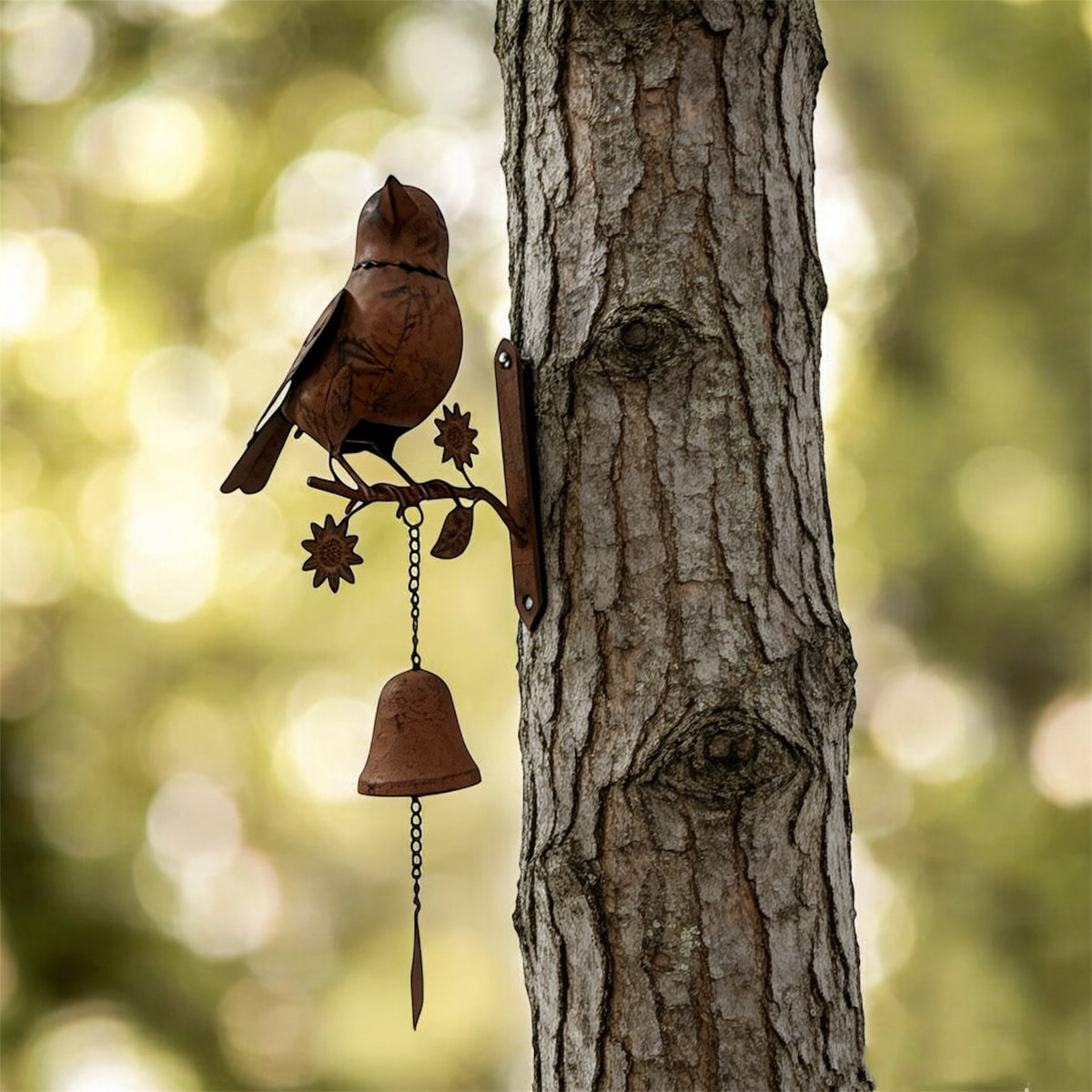 Door Post Bell w Bird 41cm - Image 4