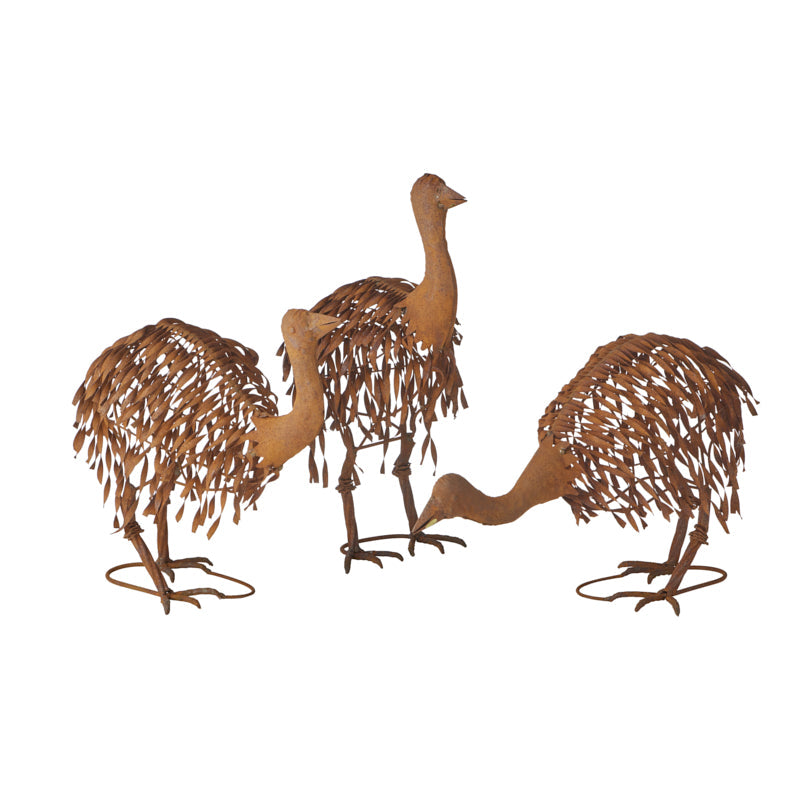 Set 3 Asst Rusty Emu Chicks 46cm