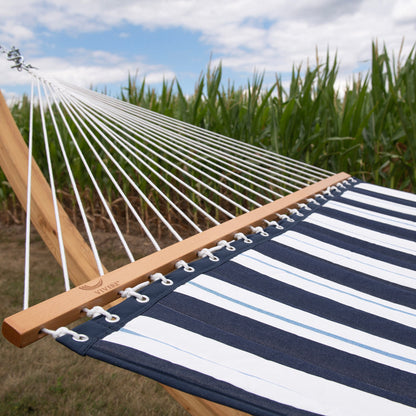 Vivere Sunbrella Quilted Spreader Bar Hammock (Double) - Harbor