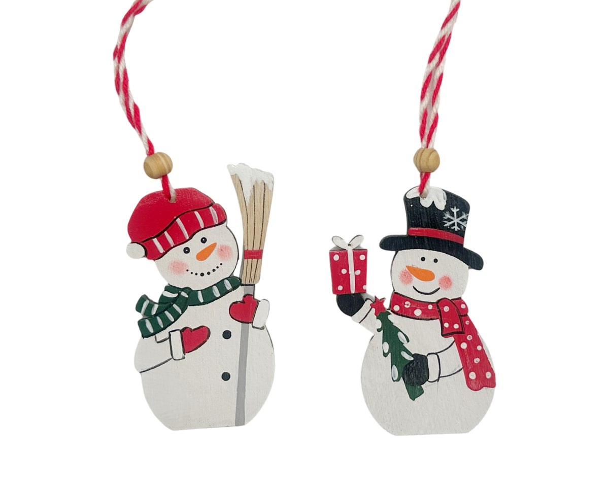 bulk 24 Xmas Snowmen Hanging 10cm