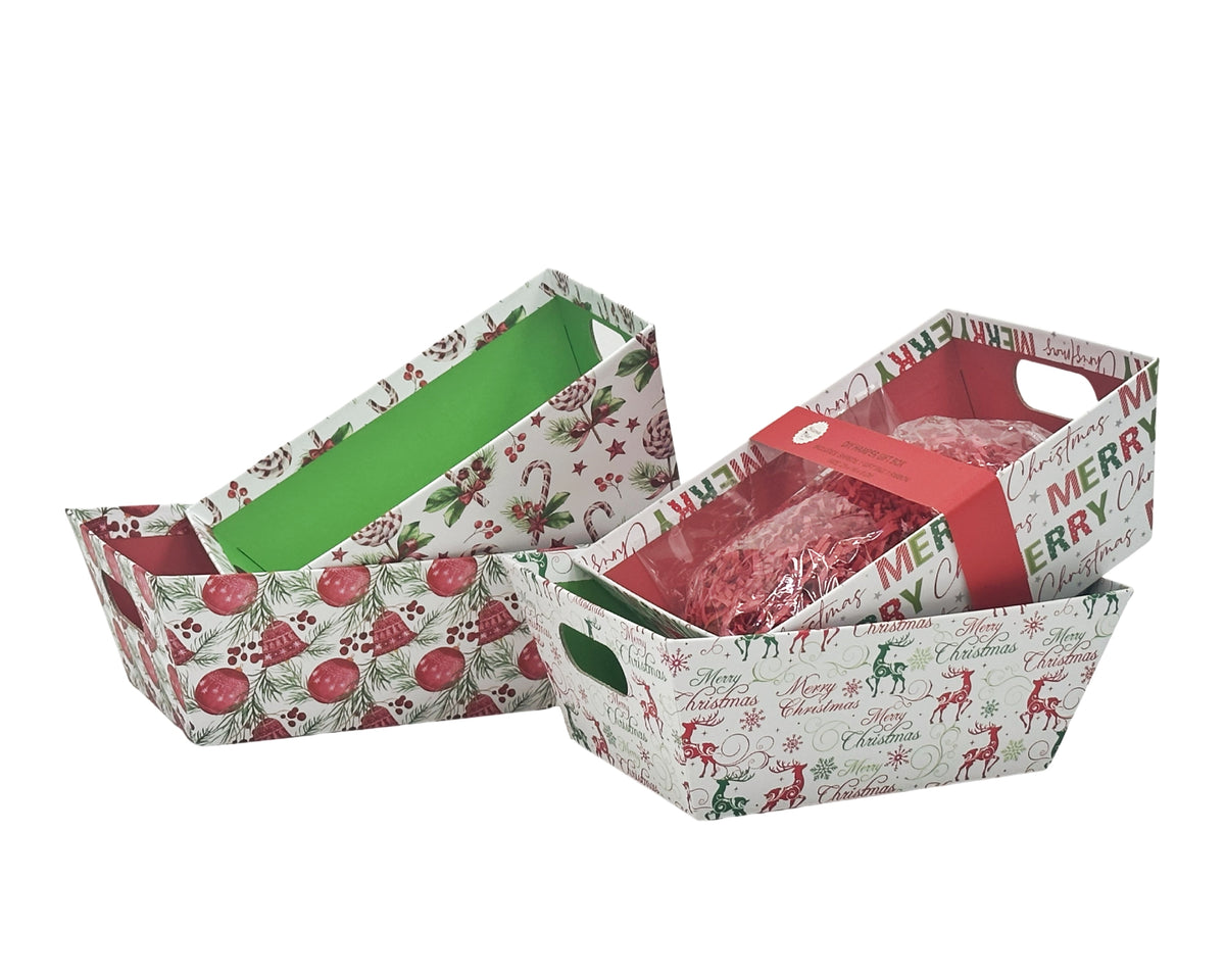 bulk 12 Traditional Xmas DIY Hamper Box Set