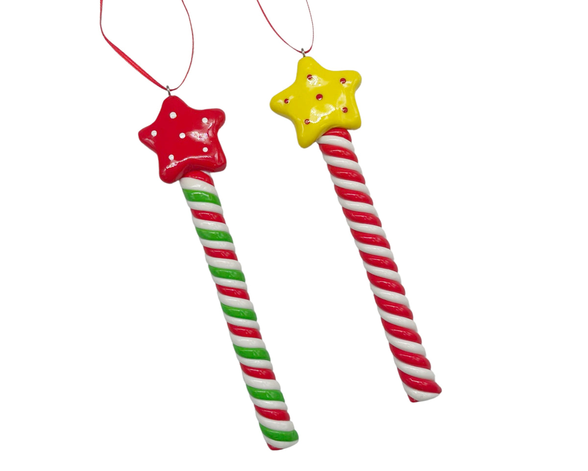 bulk 24 Xmas Candy Pop Wands 16cm