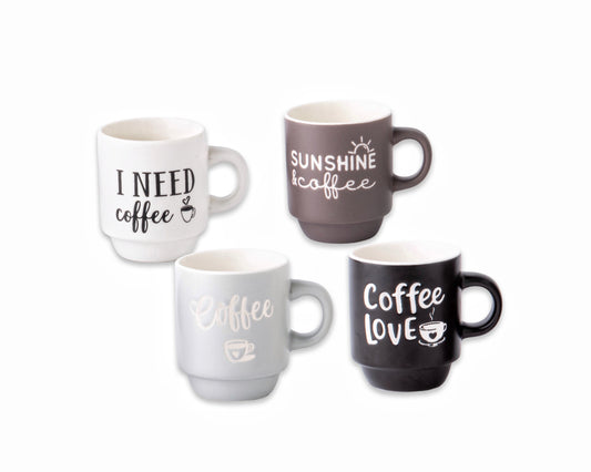 Bulk 36 Espresso Mug New Bone China Asst Designs