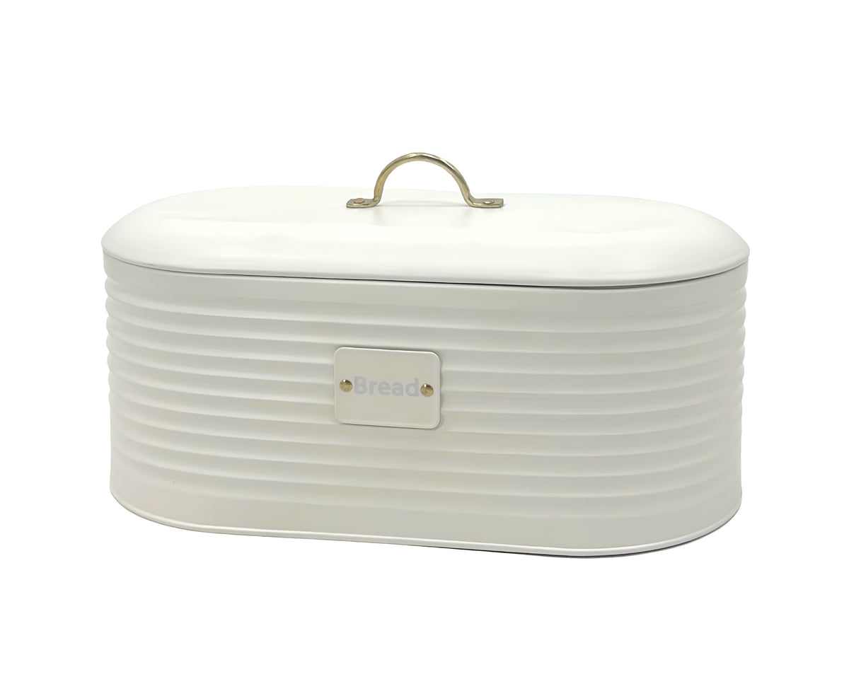 Corrugated Metal Bread Storage Bucket Oval 34cm