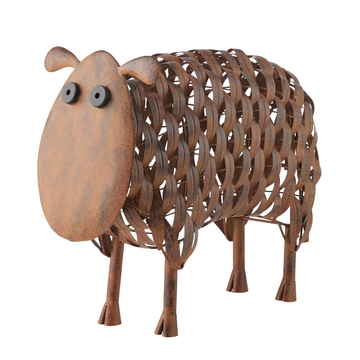 Metal Rust Sheep Statue 42cm