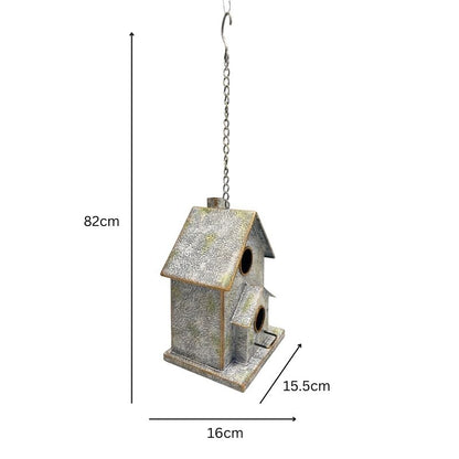 Hanging Two Storey Birdhouse 52cm - Image 5