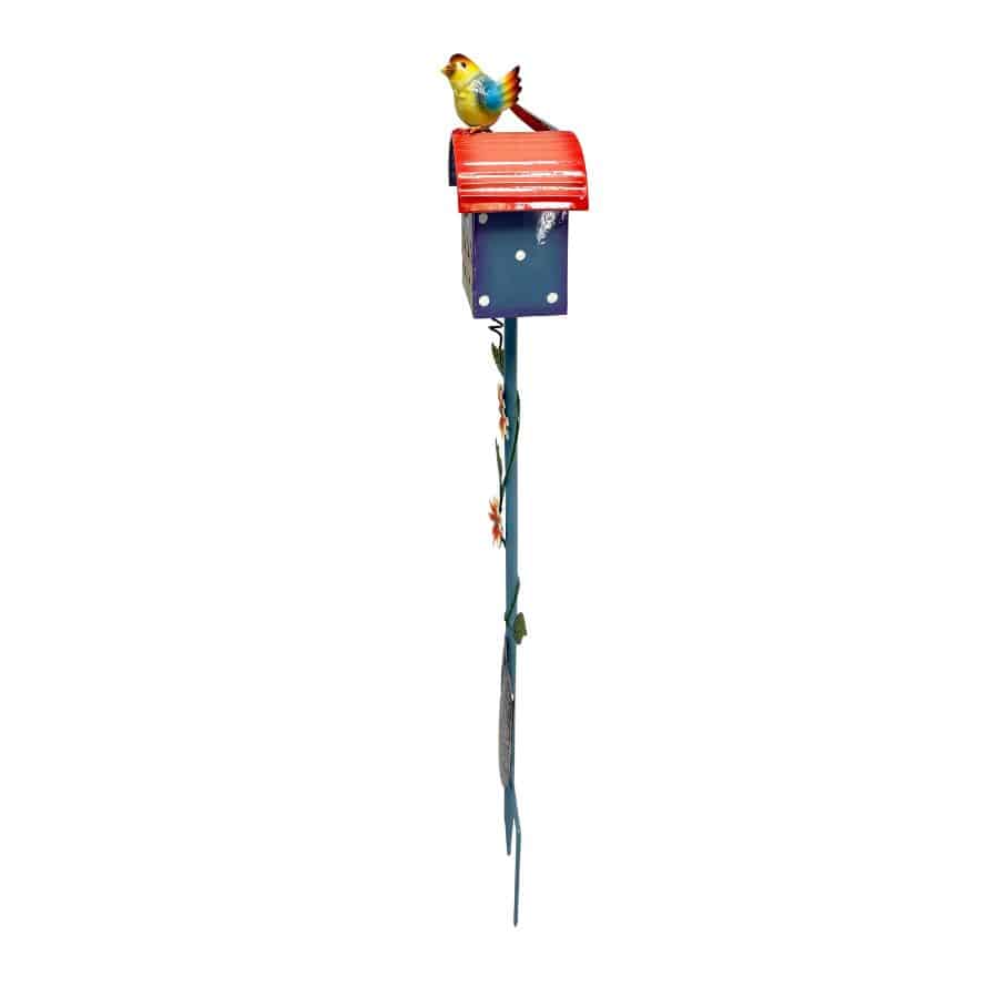 Colourful Birdhouse Stake w Garden Shovel 90cm - Image 2