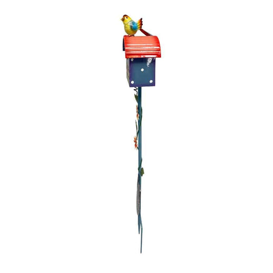 Colourful Birdhouse Stake w Garden Shovel 90cm - Image 2