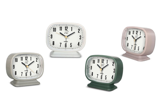 Bulk 12 Rectangle Table Clock 11.5.x5.3x12.7cm 4 Asst Clos
