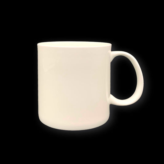 bulk 24 White Bone China Mug Straight 400ml 