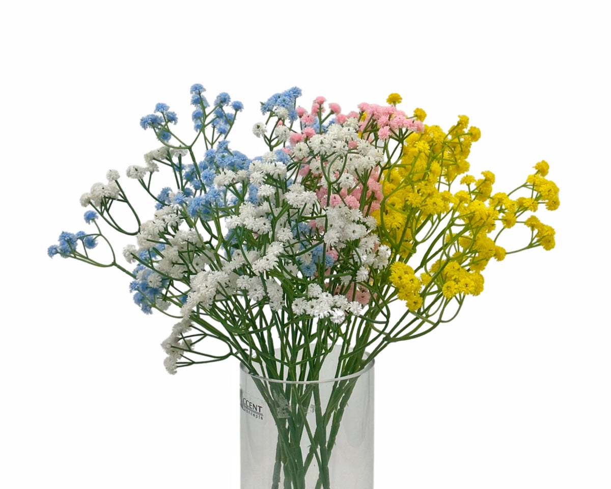bulk 36 Artificial Baby Breath Assorted 62cm
