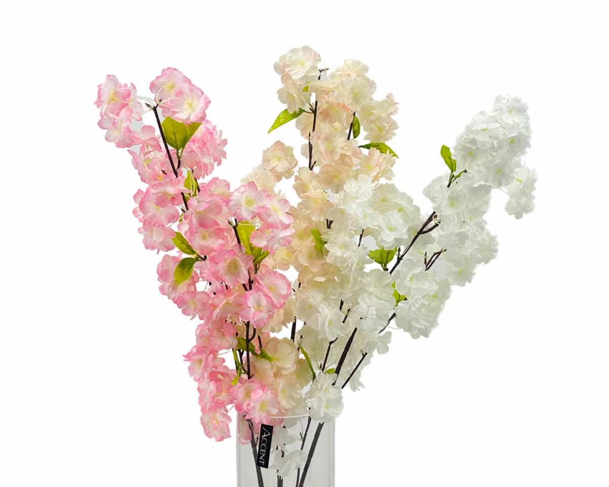 bulk 24 Artificail Cherry Blossom Spray Assorted 93cm