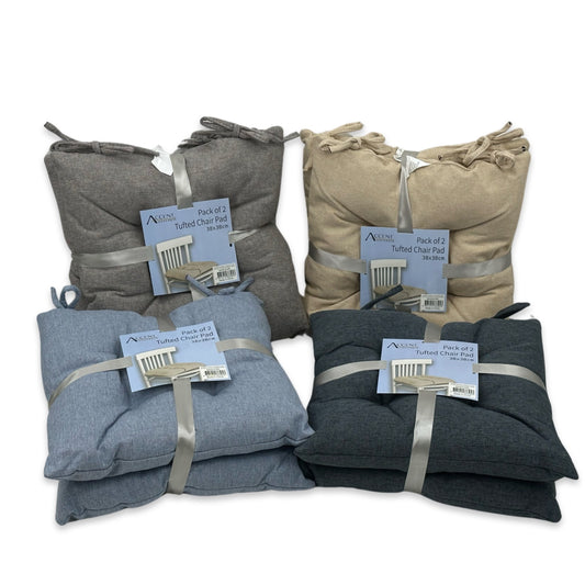 bulk 16 Tufted Chair Pad Assorted 38cm