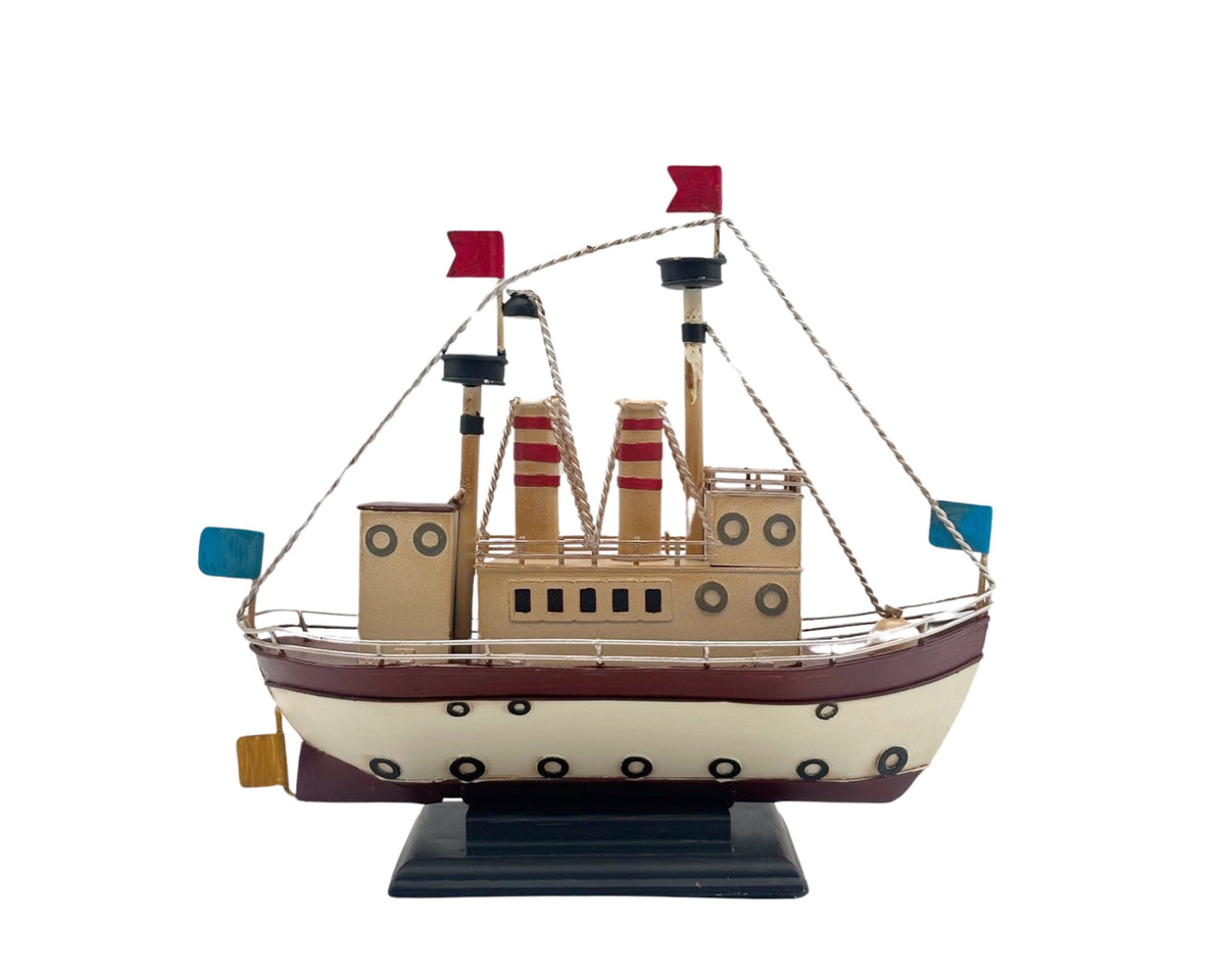 Metal Vintage Ship Ornament 26cm